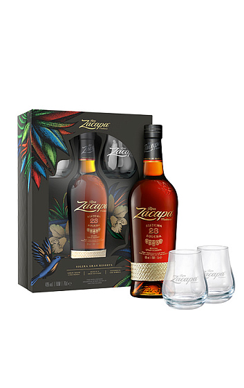 Zacapa 23 Geschenkset mit 2 Gläsern